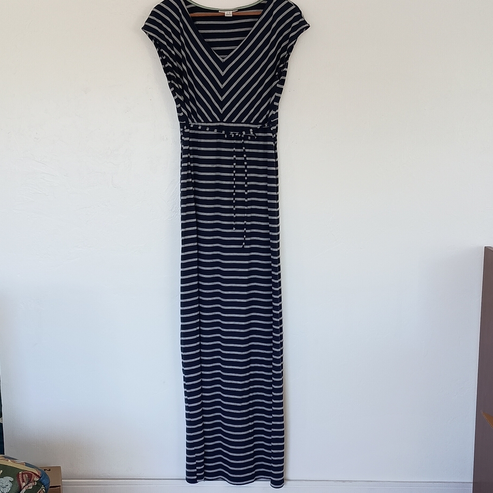 Striped Maxi Dress Motherhood Maternity